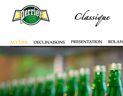 Web Design for Perrier Classic.