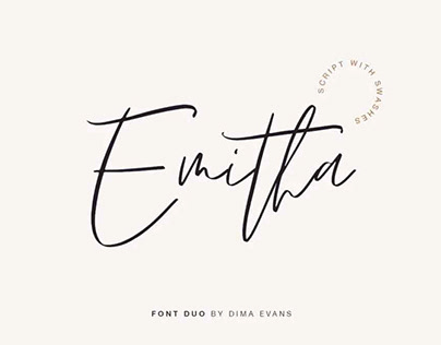 Emitha Script Font