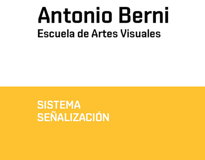 Señalización Escuela Antonio Berni