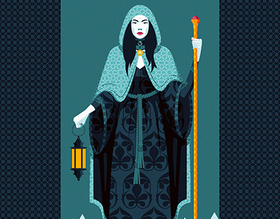 Tarot project, card #09: The Hermit