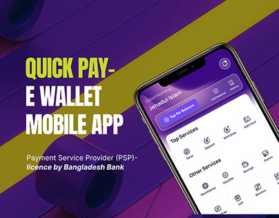 Quick Pay- E Wallet Mobile App | Fintech
