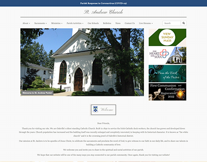 St. Andrew Parish Website Redesign