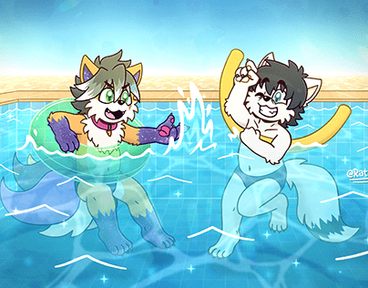 Pool Party (Commission for Lukit)