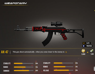 Weapons UI UX Sniper PROJECT