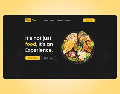 Food Website & Food Delivery Landing Page