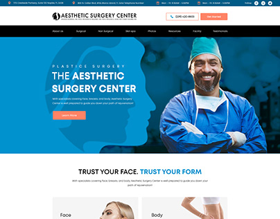 Surgery Center Website Design
