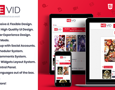 MEVid - Movies, Series and Anime Online Platform