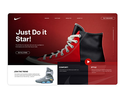 Nike Hero UI Design