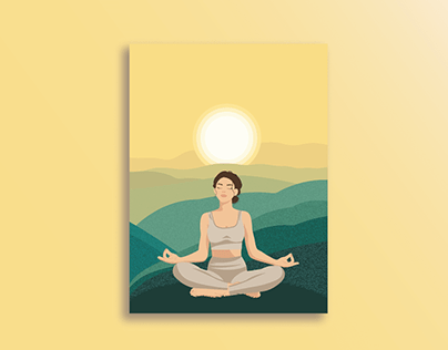 Poster for the Yoga Center Reception. 3 versions.