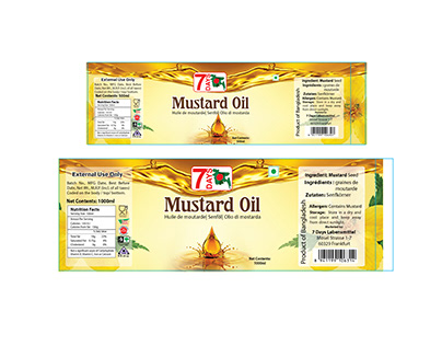 Mustard Oil Label Design