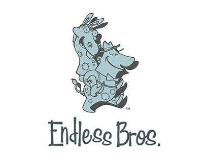 Logo and design process for Endless Bros.