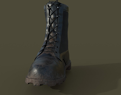 Optimized 3D Army Boot