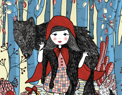 // "Little red riding hood" picture book