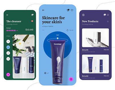 Skincare Beauty App Design Mobile App
