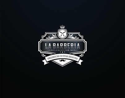 LA BARBERIA Logotipo