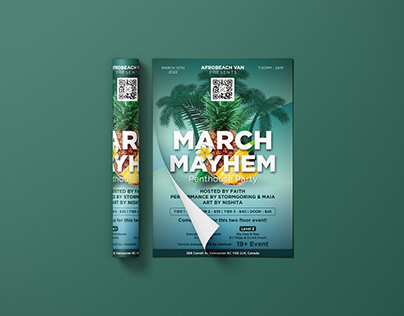 March Mayhem Penthouse Party Flyer Design
