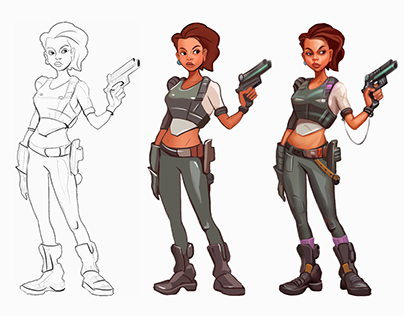 Sci-Fi Female Character Design