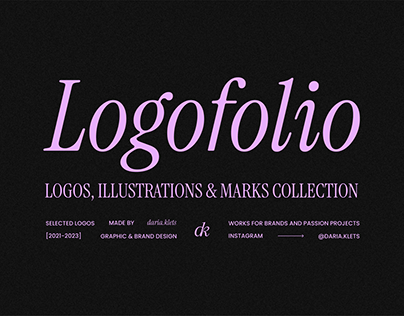 LOGOFOLIO. 2021-2023 LOGO COLLECTION