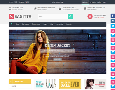 Sagitta - Responsive Shopify Theme