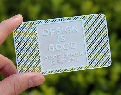 Design is Good Stainless Steel Card