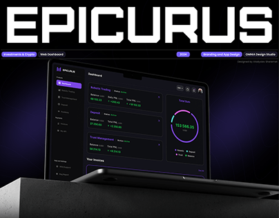 Epicurus - Crypto Investment Platform | Web Dashboard