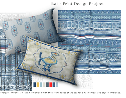 Print Design Project - Ikat