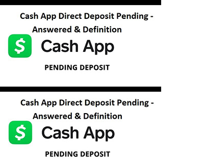 cash app direct deposit pending