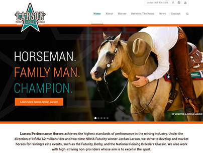 Larson Performance Horses Website