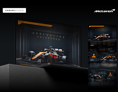 Project thumbnail - Formula 1 McLaren - Website Design Concept