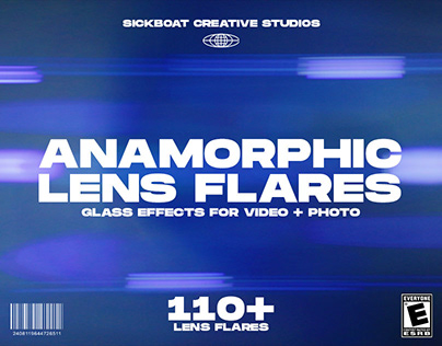 Anamorphic Lens Flares Pack (6K)