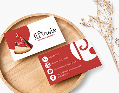 Business card, placemats, restaurant