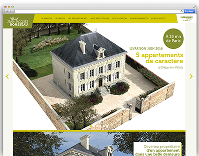 Site promotionel de la Villa Jean-Jacques Rousseau