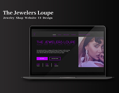 The Jewelers Loupe | Website UI Design