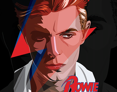 David Bowie vector art