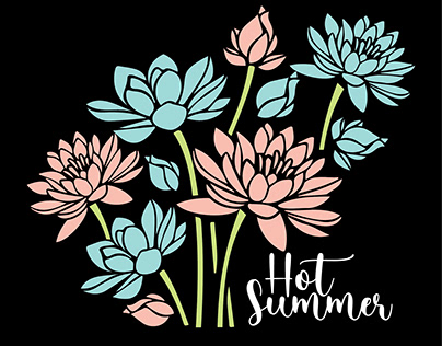 Hot Summer Flower Design