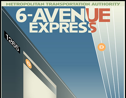 6th Avenue Express AM Cassandre Inspired
