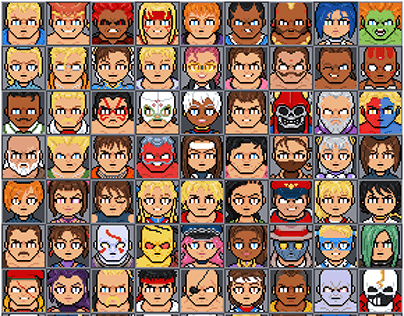 Street Fighter tribute - Pixel Art