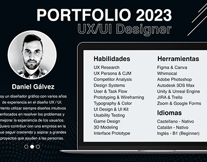 Daniel Gálvez Portfolio UX/UI 2023