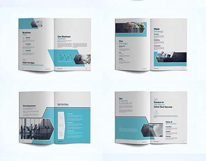 Clean Company Profile Brochure Template INDD