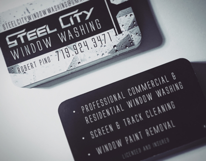Steel City Window Washing Business Cards