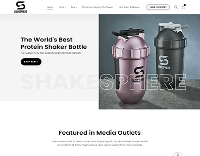 Shakesphere:- ecommerce site UI design