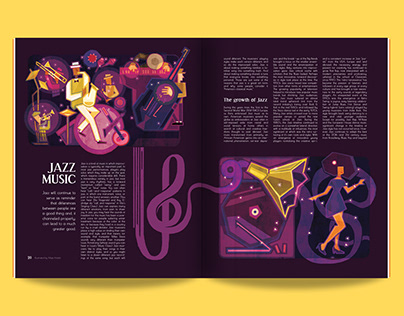 Jazz Music/ Editorial illustration