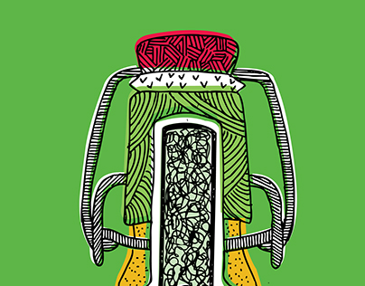 Grolsch: Illustrated bottle