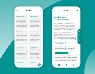 💙 Noted - Note-taking app concept