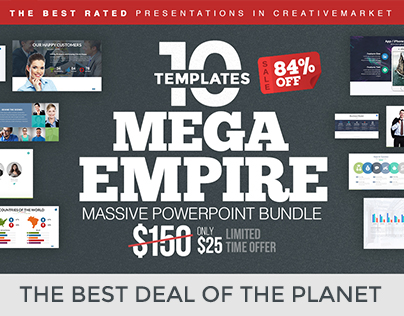 MEGA EMPIRE Powerpoint Template Bundle