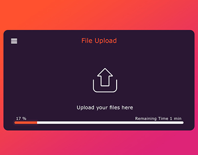 Upload file UI