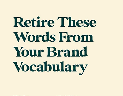 Retire these brand adjectives