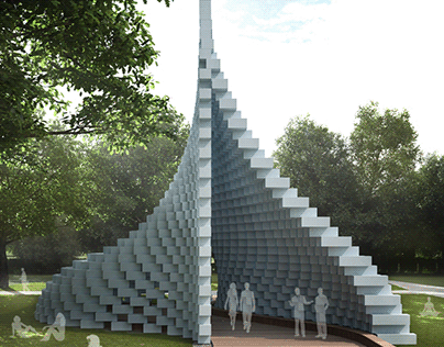Modeling and visualization of 2016 Serpentine Pavilion
