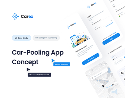 Car pooling App UX Case Study