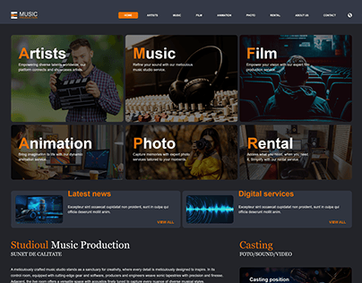 MUSIC PRODUCTION WEBSITE